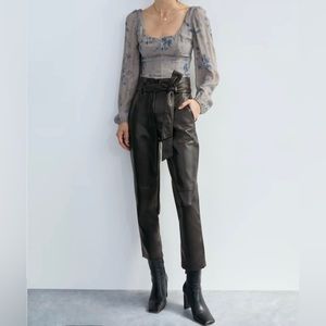 Wilfred High Tied Pant, Size 4, Colour Black, Never Worn